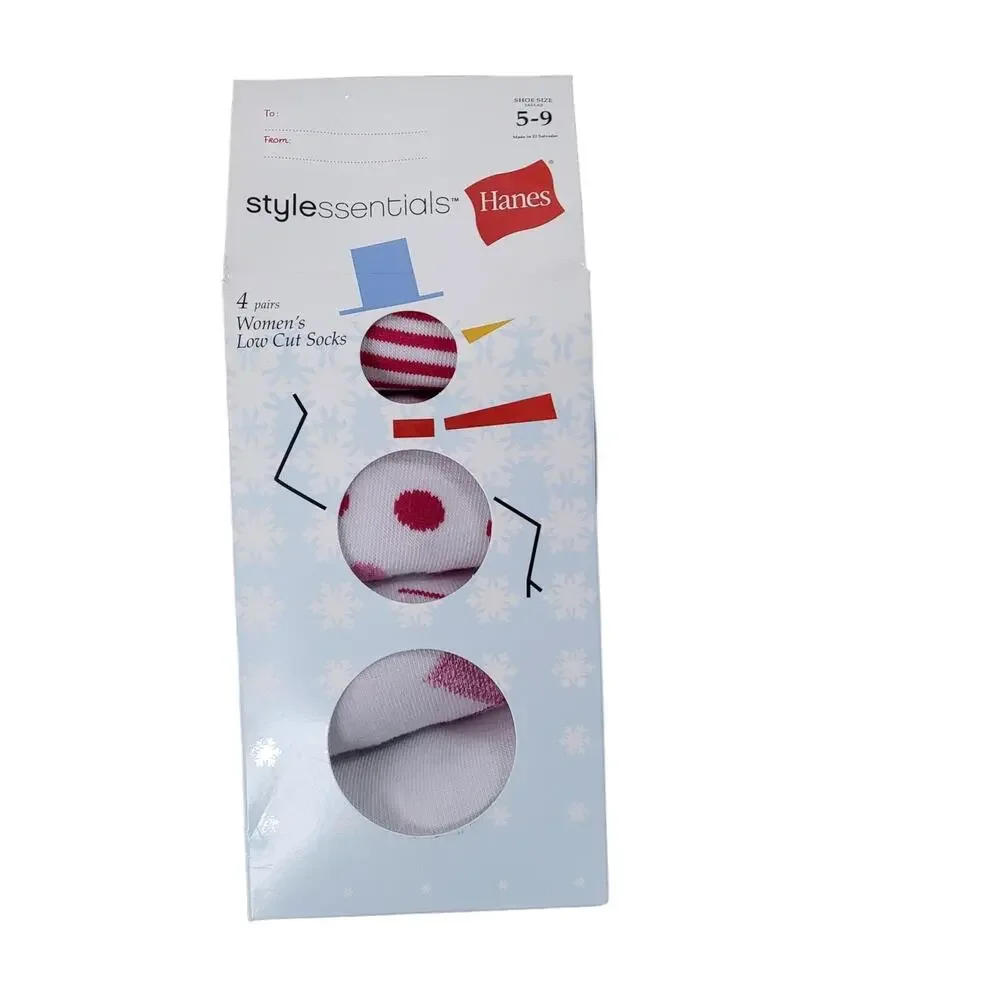 New hanes 4 pack low cut women's socks